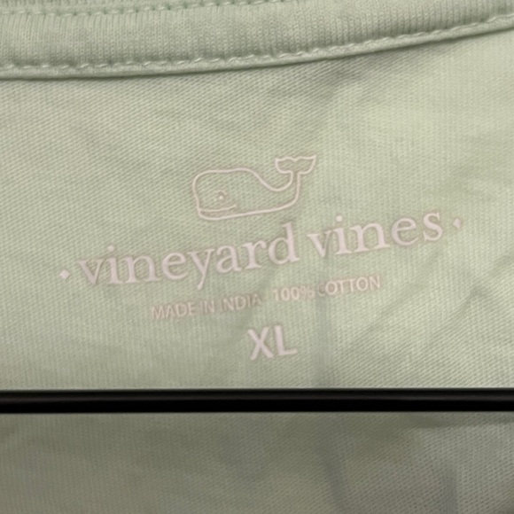 VINEYARD VINES Women's Mint Green Pineapple Logo Shor Sleeve Tee Size XL - Picture 3 of 4